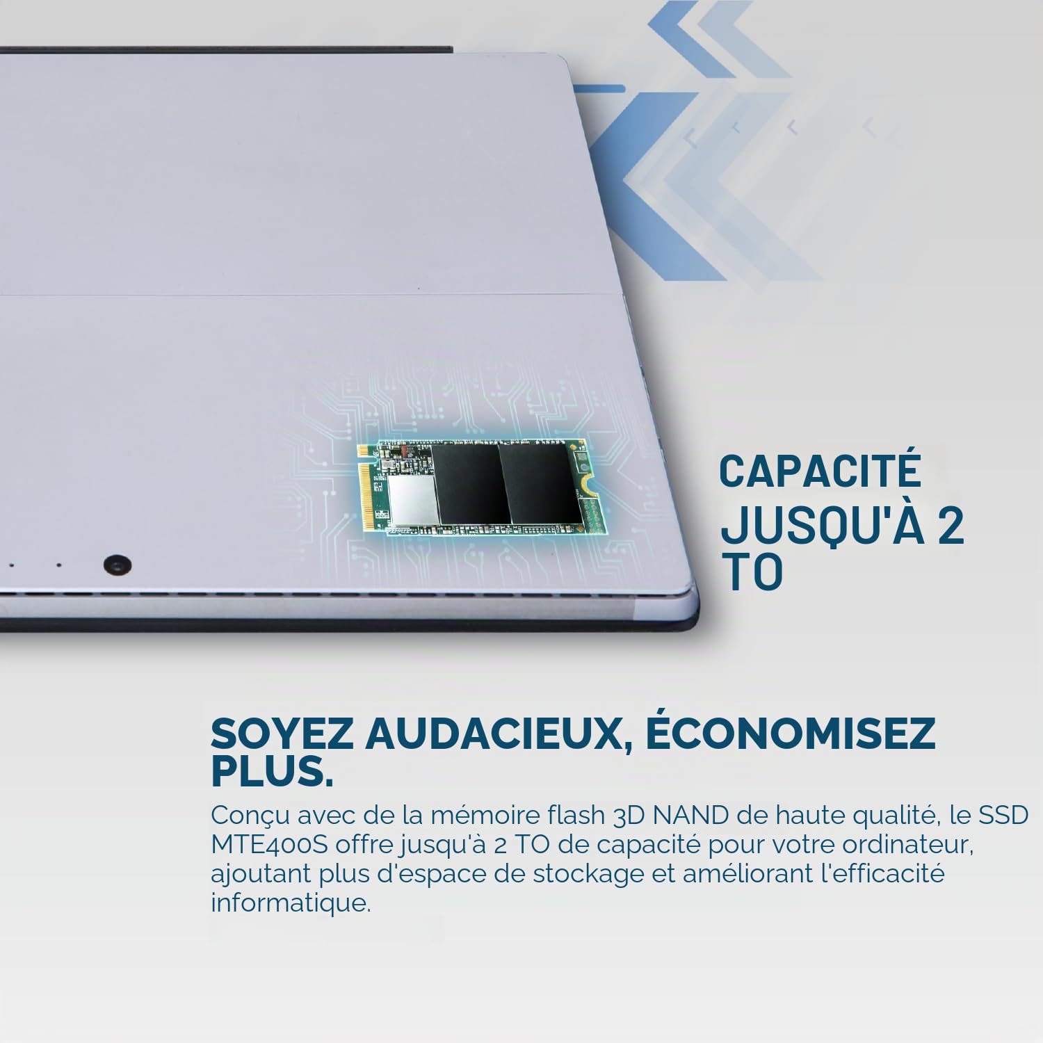 Transcend MTE400S SSD NVMe PCIe Gen3 x4 M.2 2242 512GB - TS512GMTE400S