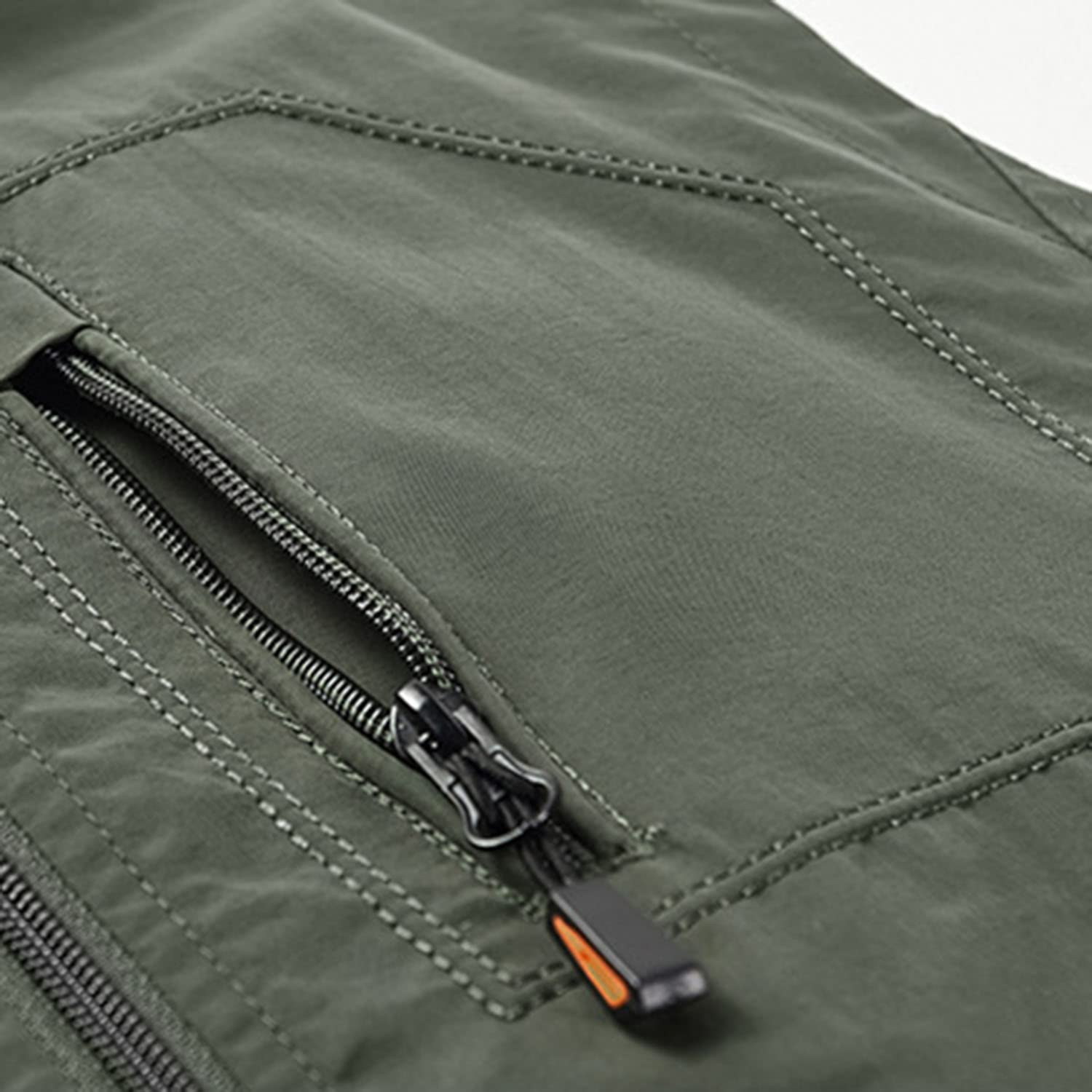 Chaleco Hombre Primavera Y Otoño Casual Outdoor Secado Rápido Chaqueta Sin Mangas Transpirable Multibolsillos Práctico Viaje Pesca Chaleco