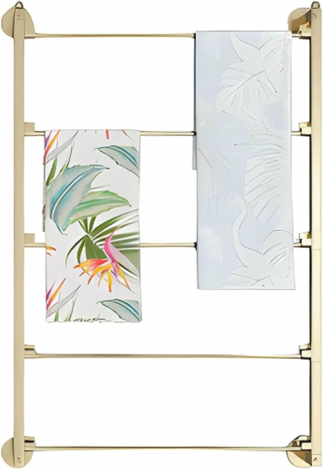 Metal Wall Mount Scarf Holder - 60/70/80 cm Long, Multi-Purpose Display Stand for Ribbon/Silk Scarf/Pants/Blanket(A,60cm)