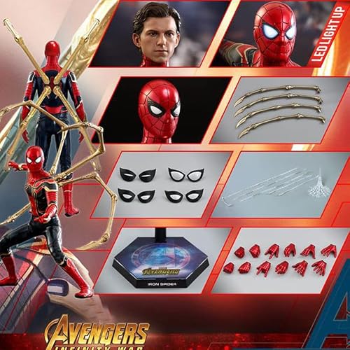 77Collect Iron Spiderman Action Figure,7 Inch No Way Home Spiderman,All Joints Movable Collectible Action Figure #TOP6