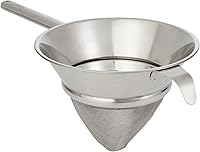 Vista 12 de Restaurantware Chinois Strainer 1 Count 8" Stainless Steel Bouillon Cone with Extra Fine Mesh China Cap Strainer for Sauces, Stocks, Soups, Broths