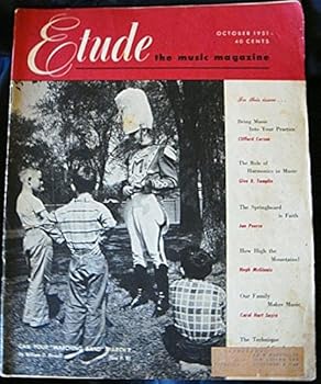 Paperback Etude Music Magazine. October 1951 Book