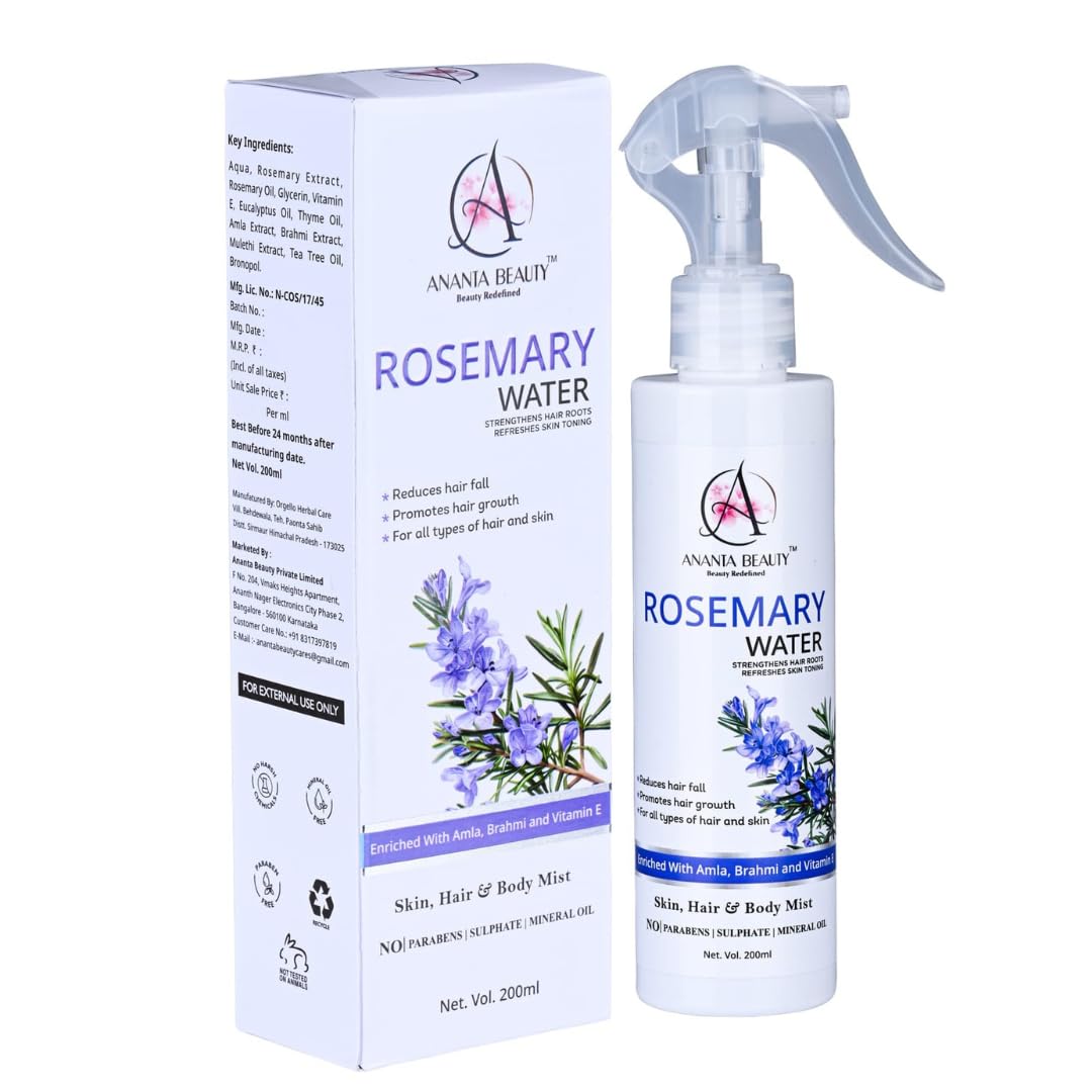 Rosemary Water Spray for Hair Growth 200ml | Strengthens Roots, Reduces Hairfall & Adds Shine | Hair Mist for All Hair Types (Pack of 1)-picture-53