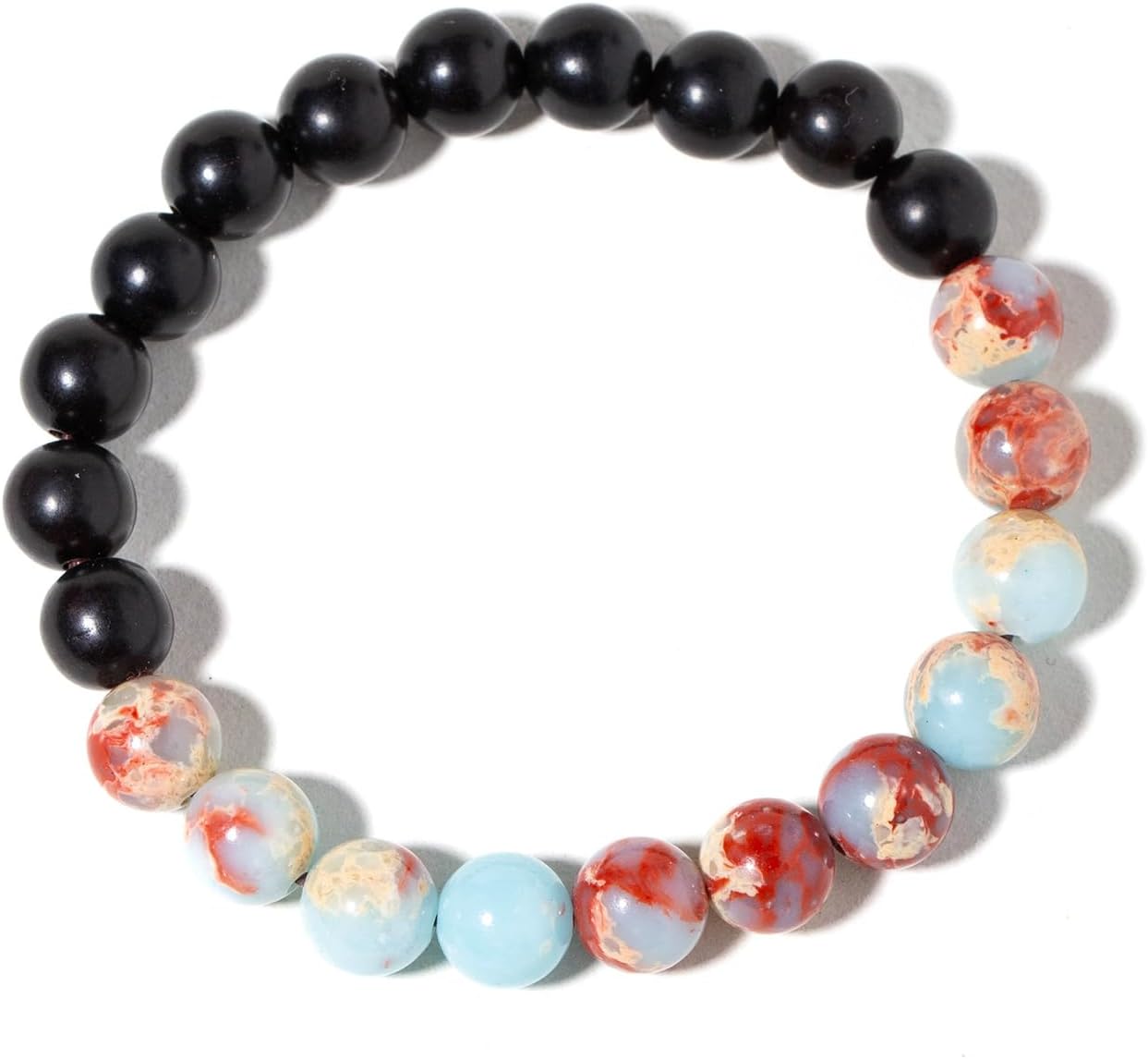 Bead Bracelets for Women and Men, Beaded Stretch Bracelets Elastic,Friendship Bracelets Jewelry - Image 2