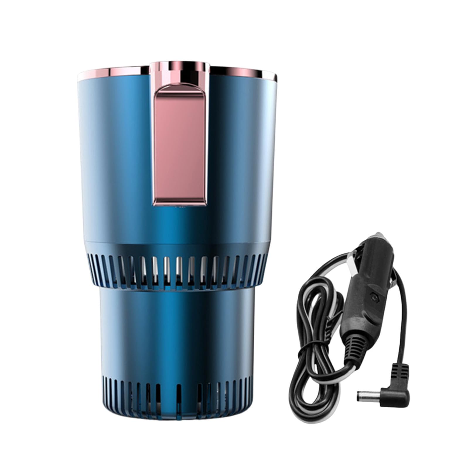 Porte-gobelet électrique 2 en 1 pour Voiture Intelligente, Pratique et Durable, pour Boissons Chaudes et Froides, Bleu