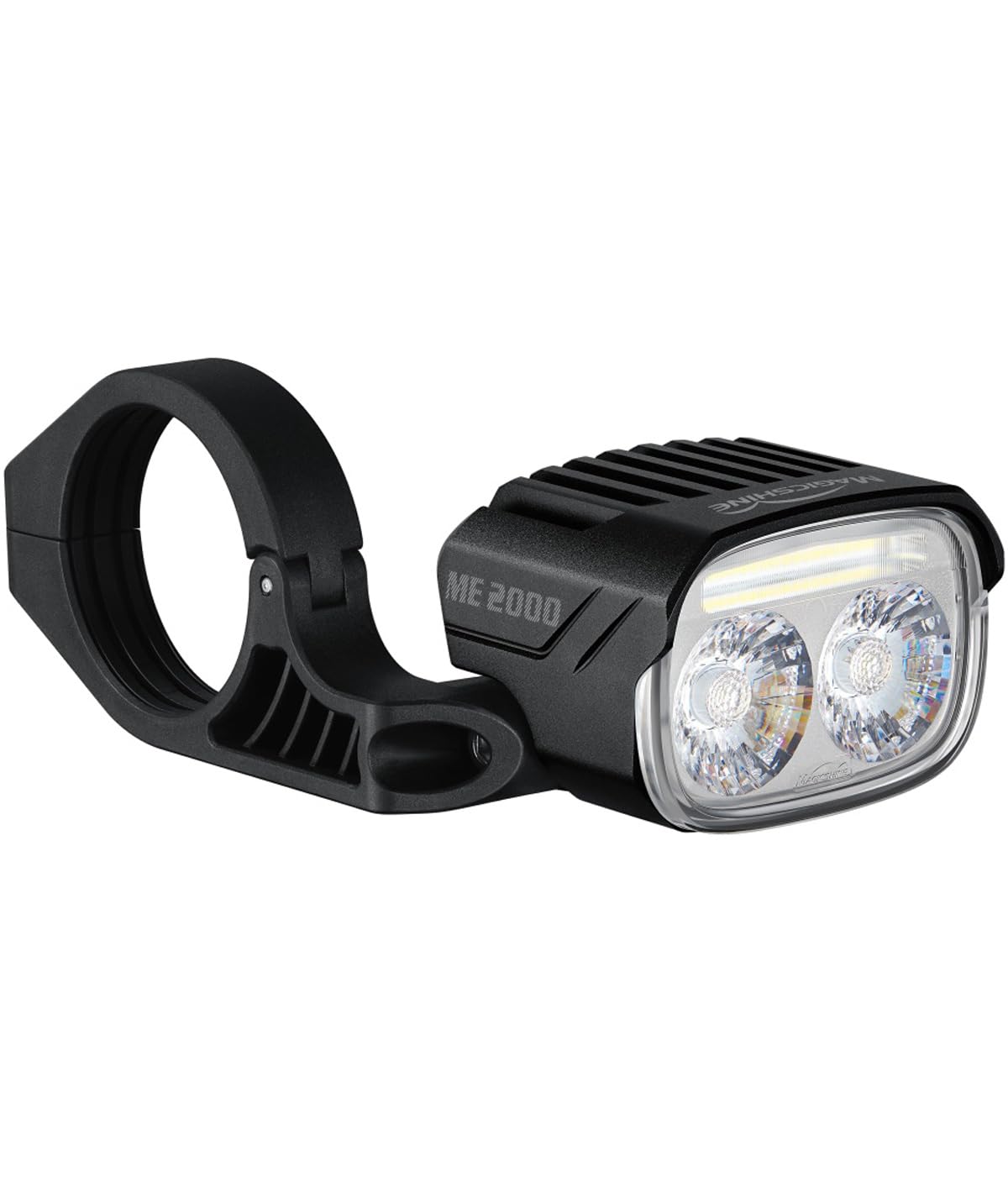 Magicshine ME 2000 Luz Delantera para e-Bike de 2000 LM, DRL y Sensor de luz, 6–12V, IPX6, Aluminio, Montaje en Manillar de 31,8/35 mm