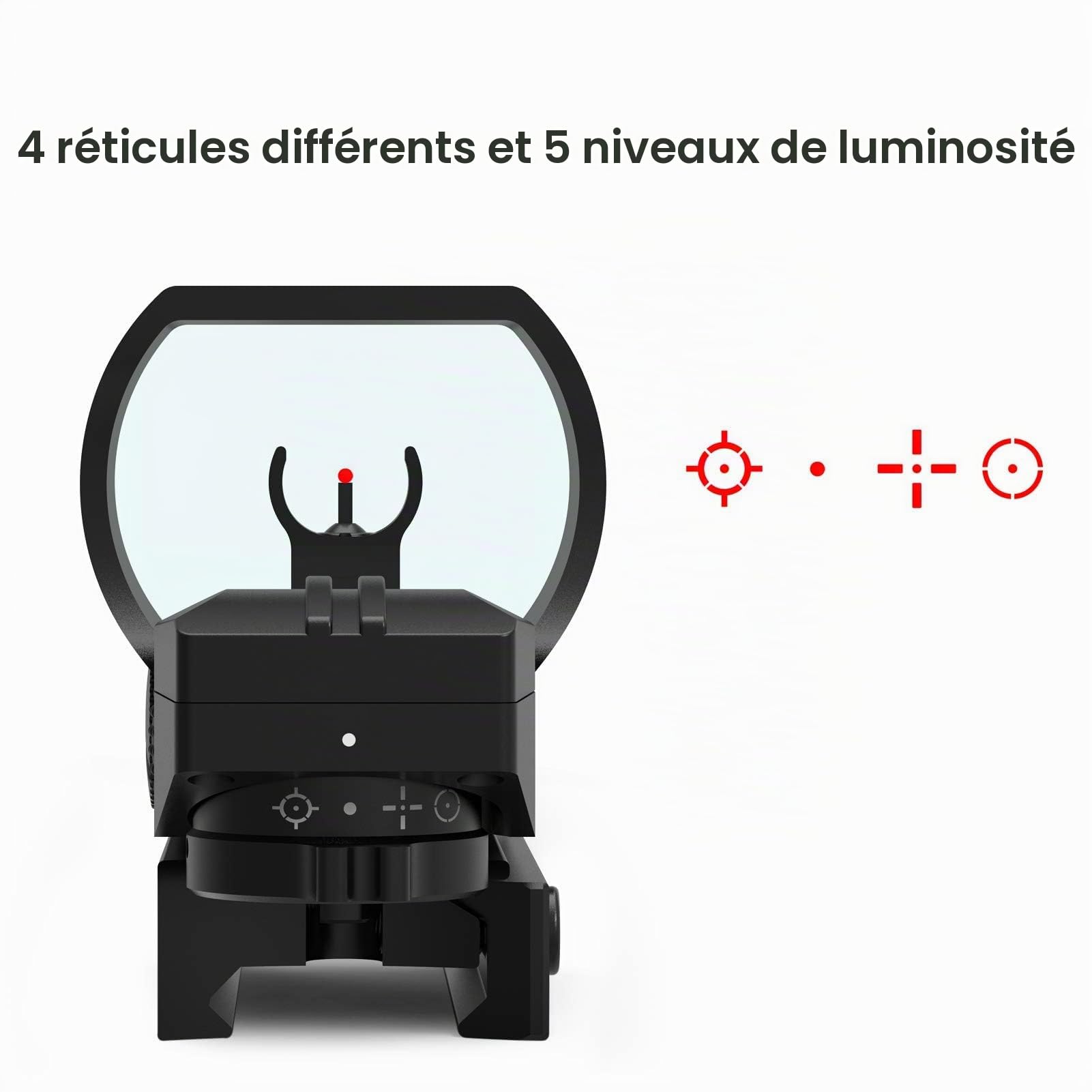 Feyachi Viseur Point Rouge avec Magnifier 1,5X - 5X Combinaison