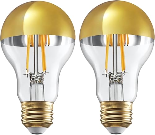 Miniatura 1 de TORCHSTAR Bombilla de luz media cromada regulable, 4.5 W (40 W equivalente), bombillas LED antirreflejos, certificación UL, bombilla sumergida en