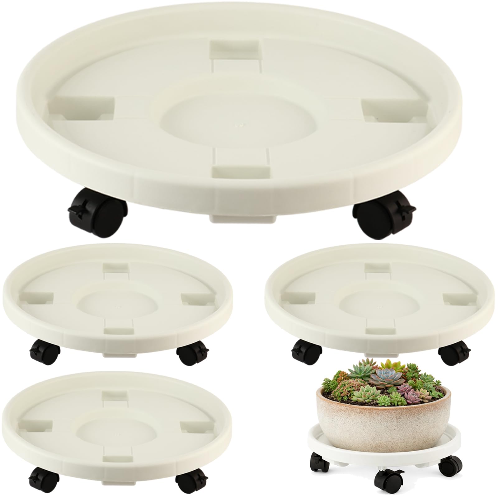 Large Rolling Plant Caddy - Easy Plant Moving -15