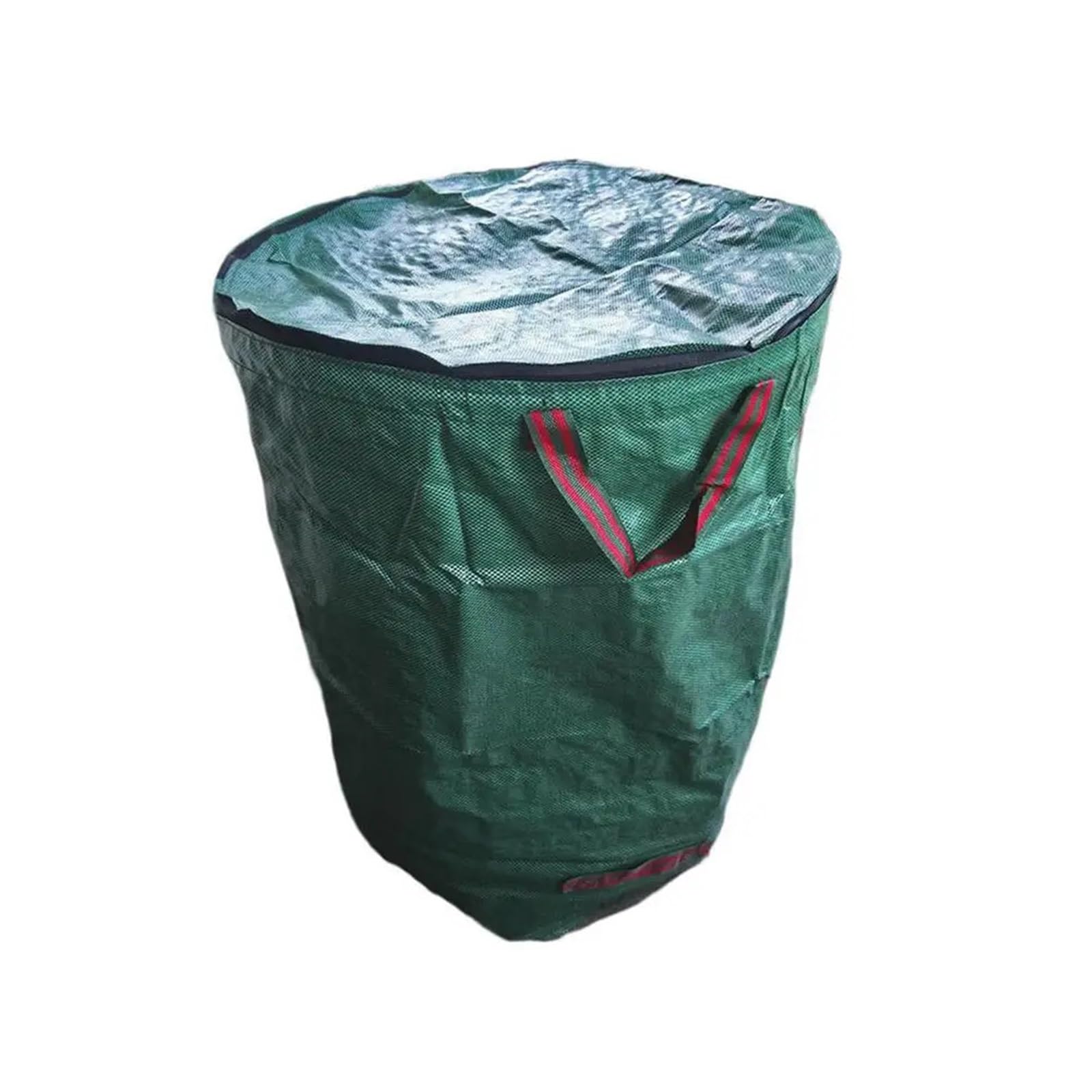Garden Refuse Bags Yard Waste Bags Leaf Storage Garden Trash Container Heavy Duty Bag With Lid(120 L)