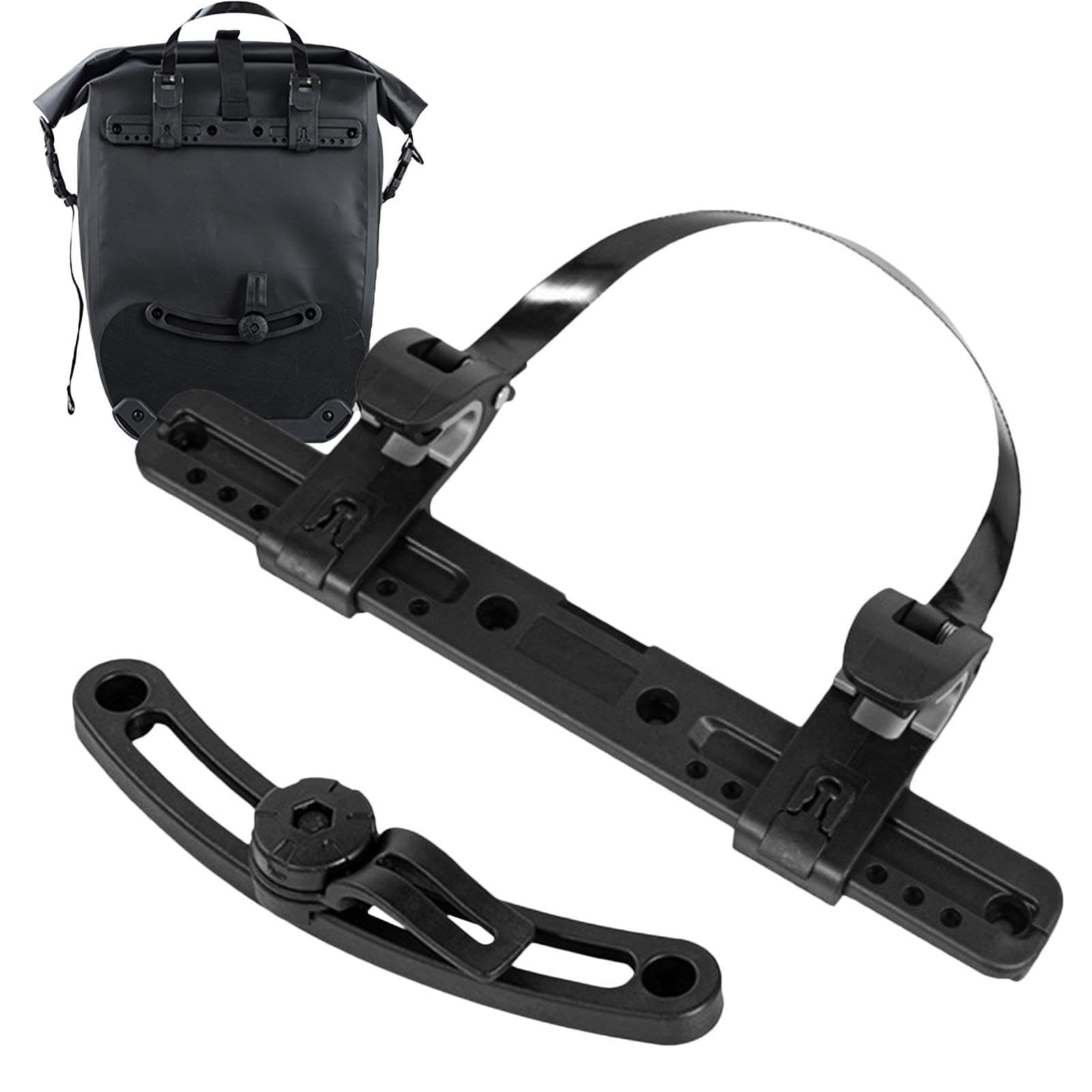 Fietstas gesp - verstelbare fietsbagagegesp | Easy Release fiets zijbagagegesp | Biike Bag Hook Buckle | Bagagetassen aan de achterkant | Draai elke tas in een Biike Bag achterrek voor Biike B