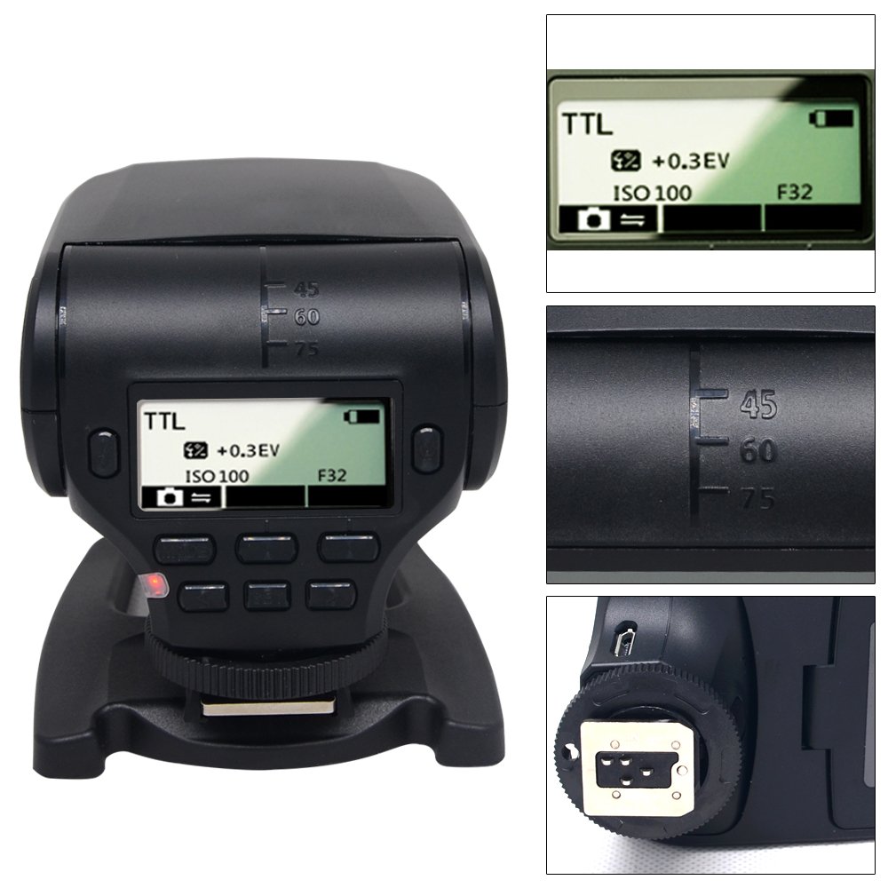 MK-320 GN32 TTL LCD Flash Speedlite éclairage pour FujiFilm Fuji Hot Camera Shoe X-T1 X-M1 X100s X100t X30 X-Pro 1 X-a1 X-A2 X-E1 X-E2 S1 SL1000 LED-Assistive Focalisation Speedlite (MK-320F)