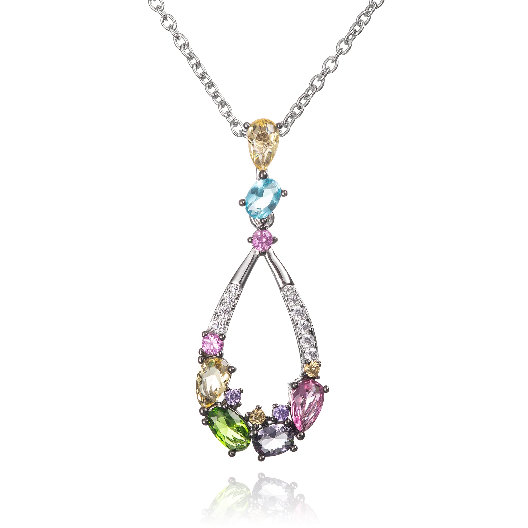 Ketting met rode steen | Juwelier van der Kooij