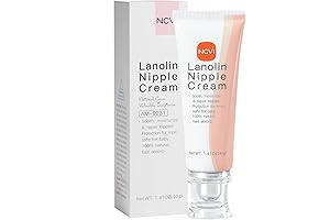 Nipple Cream for Breastfeeding Cracked Sore Nipples Relief - 100% Natural Pure...