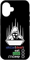 Vista 1 de Hacker Food Coder Sleep Programmer Coding Gift Case for iPhone 16