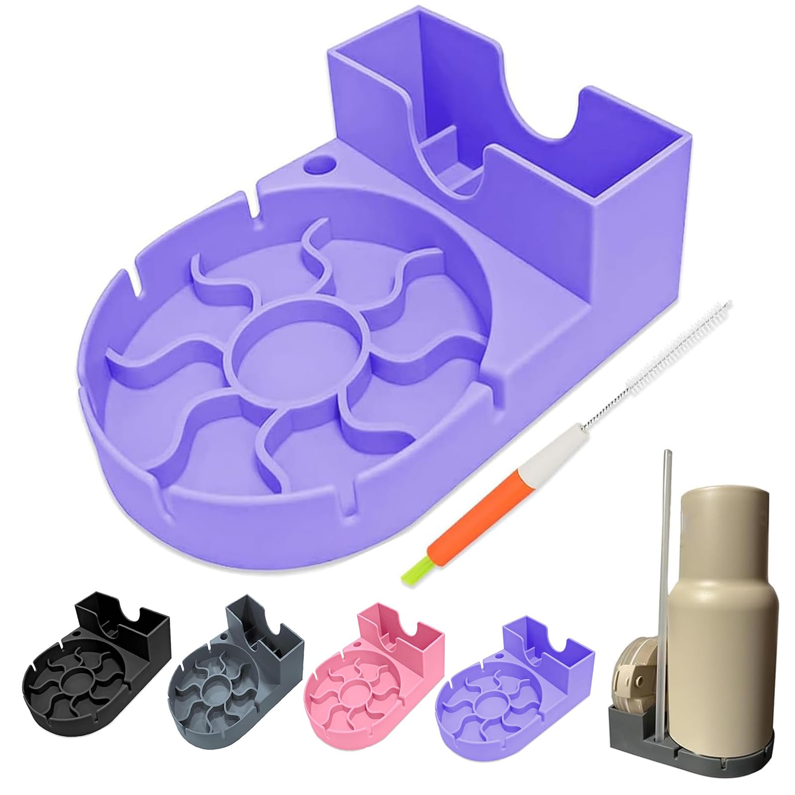 Water Bottle Drying Rack, Silicone Tumbler Drying Rack, Baby Bottle Dryer Holder, Cup Dryer for Stanley 20/30/40 oz, Mugs, Glasses