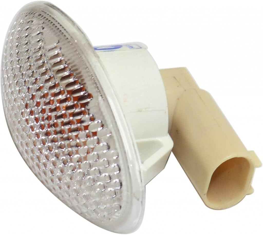 KarParts360 For Mini Cooper/Mini Cooper S Side Repeater Light Assembly 2002 03 04 05 2006 Driver OR Passenger Side | Single Piece | White CAPA For MC2570101 | 63 13 7 166 014