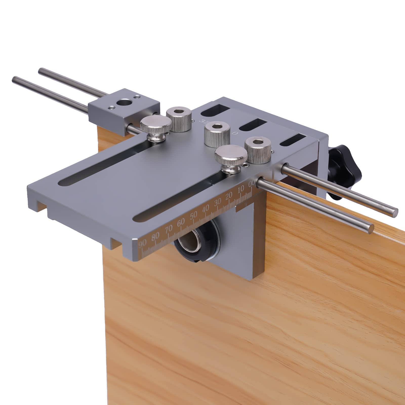 3 in 1 Bohrschablonen-Set, 6/8/10MM Zentriert Aluminium-Legierung 6061 Schnell Dübellehre Bohrlehre Bohrhilfe Doweling Jig Taschenloch-Bohrhilfe für Haus Fabrik Schule Holzbearbeitung