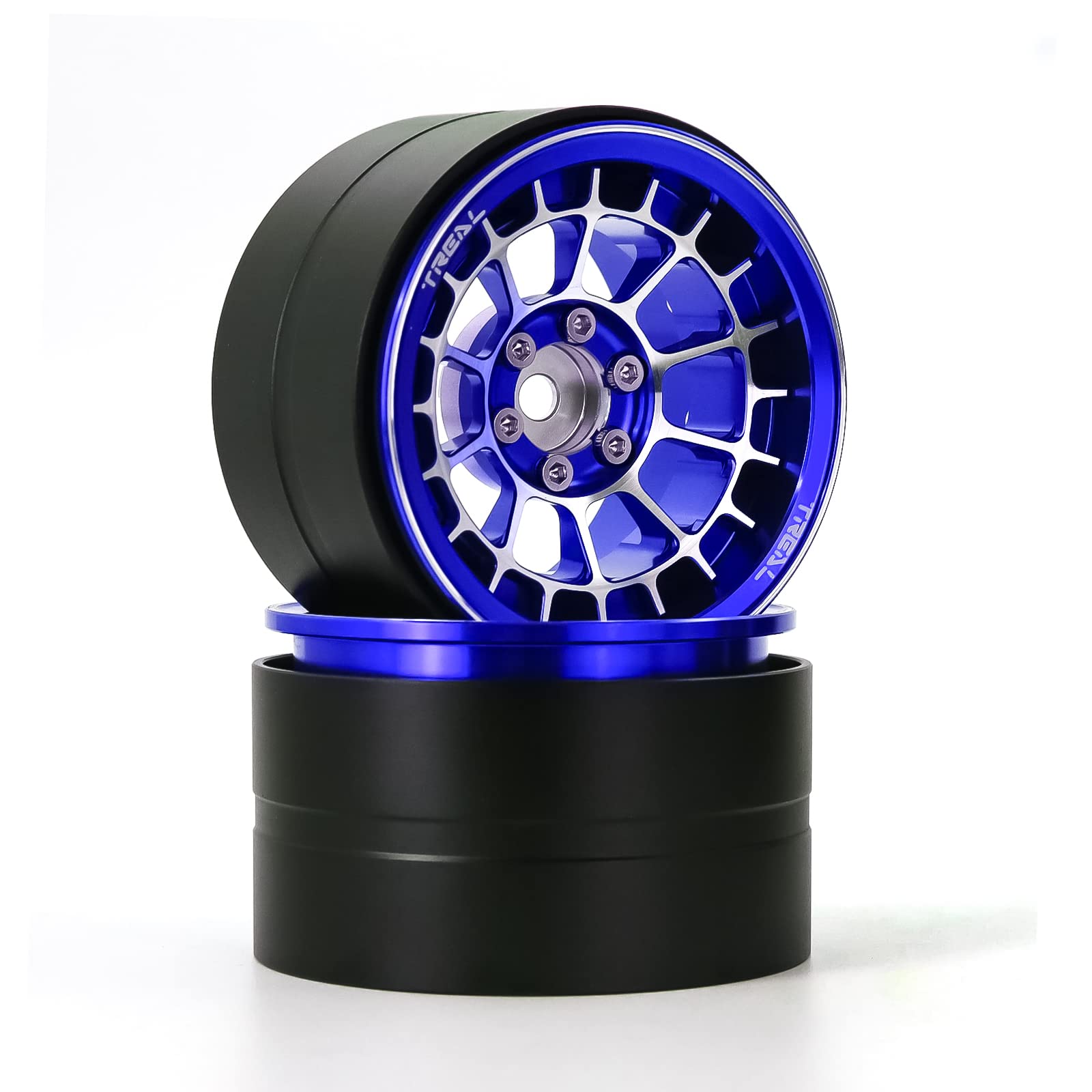 Axial SCX10 TREAL 2.2インチ ビードロックホイール Amazon.com: Treal Aluminium 2.2 Beadlock Wheels Rims(2) pcs
