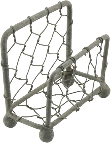 Treasure Gurus - Soporte para tarjetas de visita de alambre de pollo de metal rústico, decoración de escritorio para el hogar