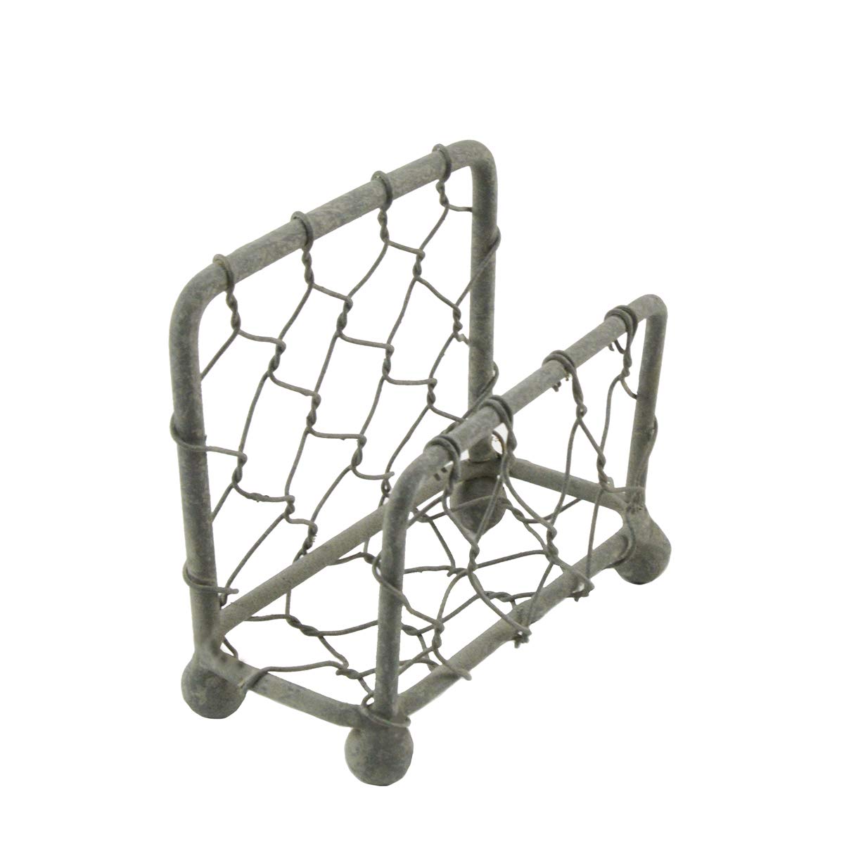 TG,LLC Treasure Gurus Rustic Metal Chicken Wire Business Card Holder Stand Farmhouse Home Desk Decor