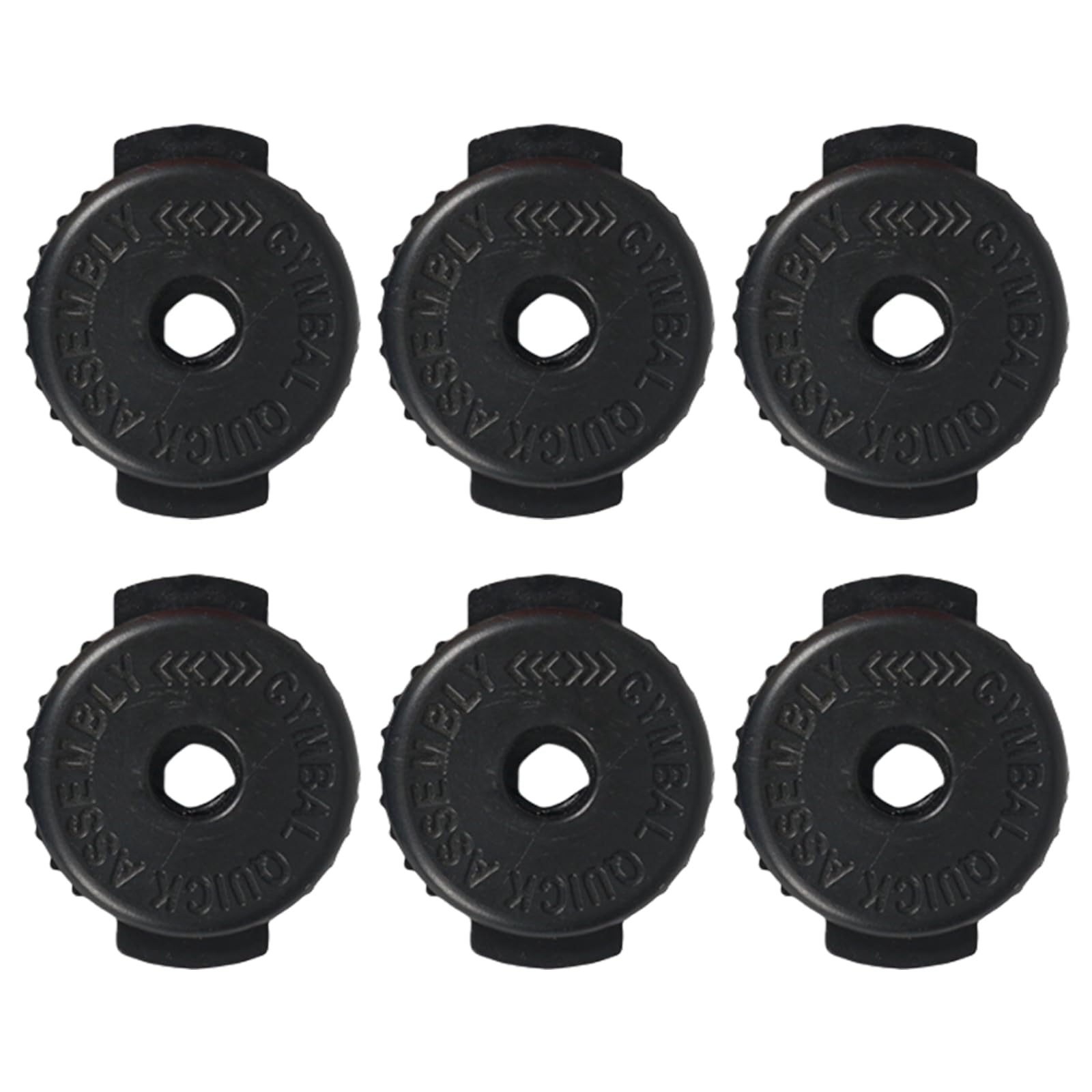 yanwuwa Of 6 Quick Releasing Cymbals Nut Silicone Drum Parts Threaded Replacement Part Silicone Texture for Drum Cymbals Replacement Nut