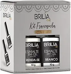 Brilia Nail Esmalte em Gel Kit Francesinha