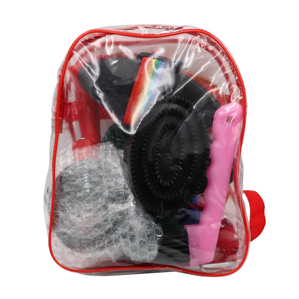 MUALROUS Horse Grooming Kit 10PCS Horsehair Cleaning Set Brush Set Brush Cleaning Kit for Horses Equestrian Brush Curry Comb Horse Cleaning Tool Set - Image 2