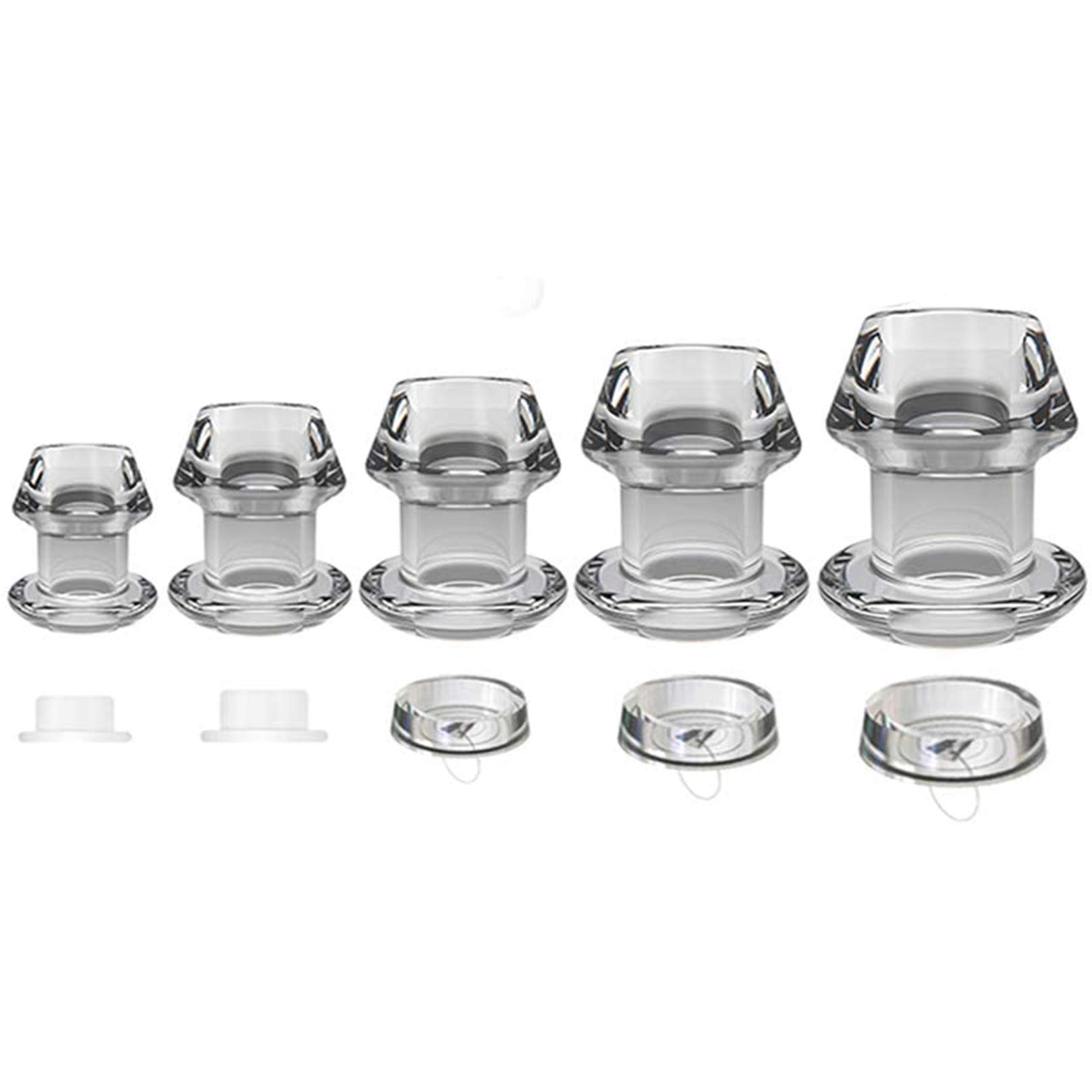 BDSMAGE Plug anale cavo, Plug Anale-Dilatatore per Donna Uomini, Plug Anale Sex toys Plug Analesex, Plug Anali Sexytoysys Donne Uomo (XXL)