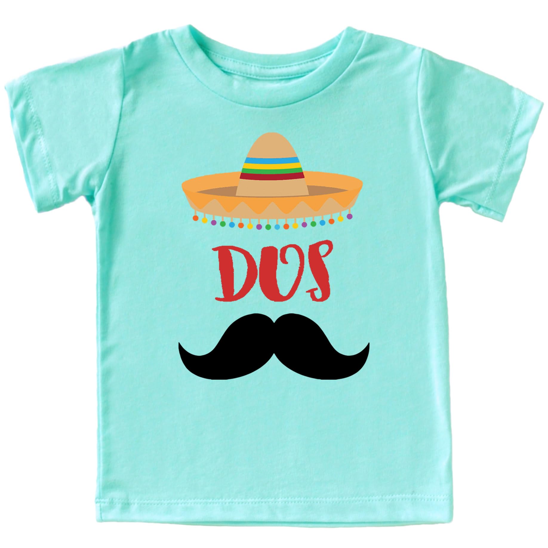 Dos Second Birthay Outfit for Toddler Boys Fiesta Shirt 2nd Bday Mustache T-Shirt Chill Shirt 4T