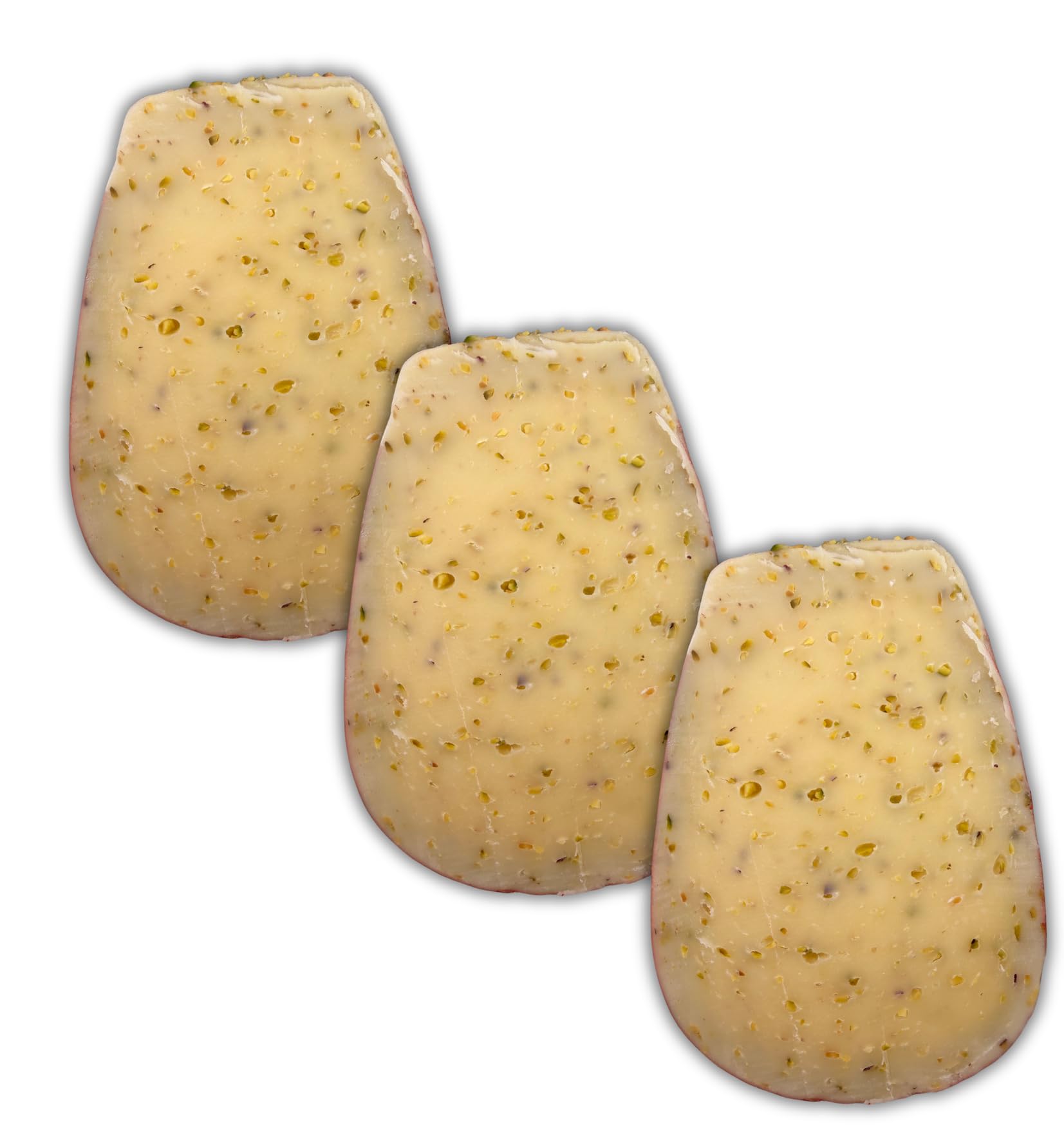 Machegusto!® - 3x 500g Caciobufala à la Pistache + Planche à Découper Offerte – Fromage Italien au Lait de Bufflonne et Pistaches | Saveur Délicate et Gourmande | Format 1,5kg