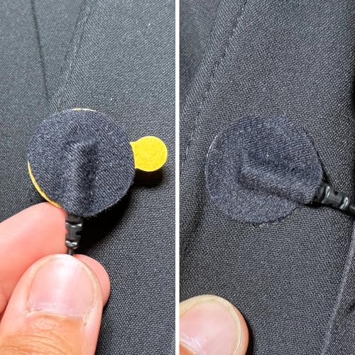 URSA Soft Circles: Reusable Soft Covers That Provide a Shield Against the Wind and Camouflage for Lavalier Mics (15x Soft Circles + 30x Stickies, Black)
