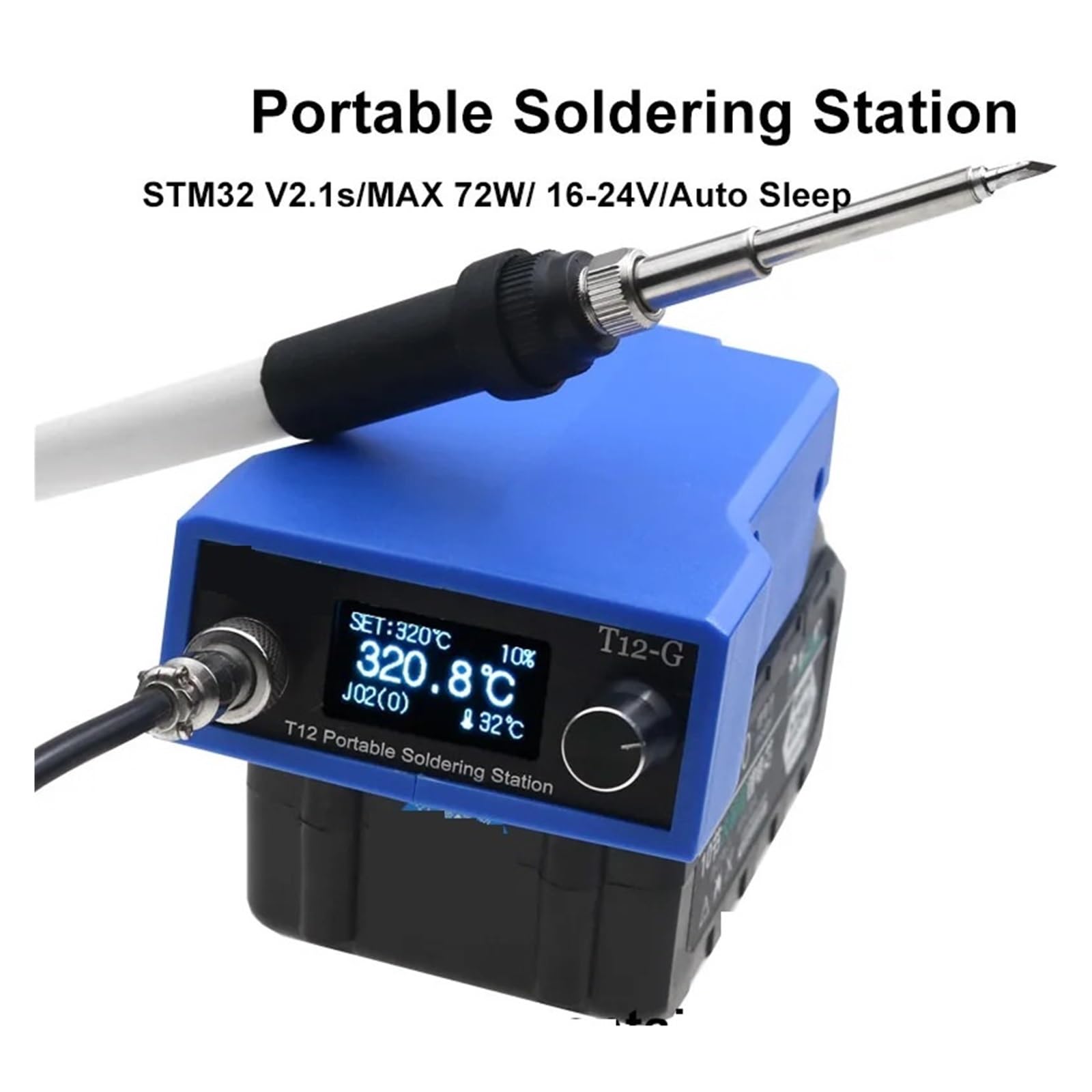 Stazione del Saldatore Stazione Saldante Senza Fili 72W for Batteria agli Ioni di Litio da 20 V Max for Saldatura Elettrica A Batteria(SET5)