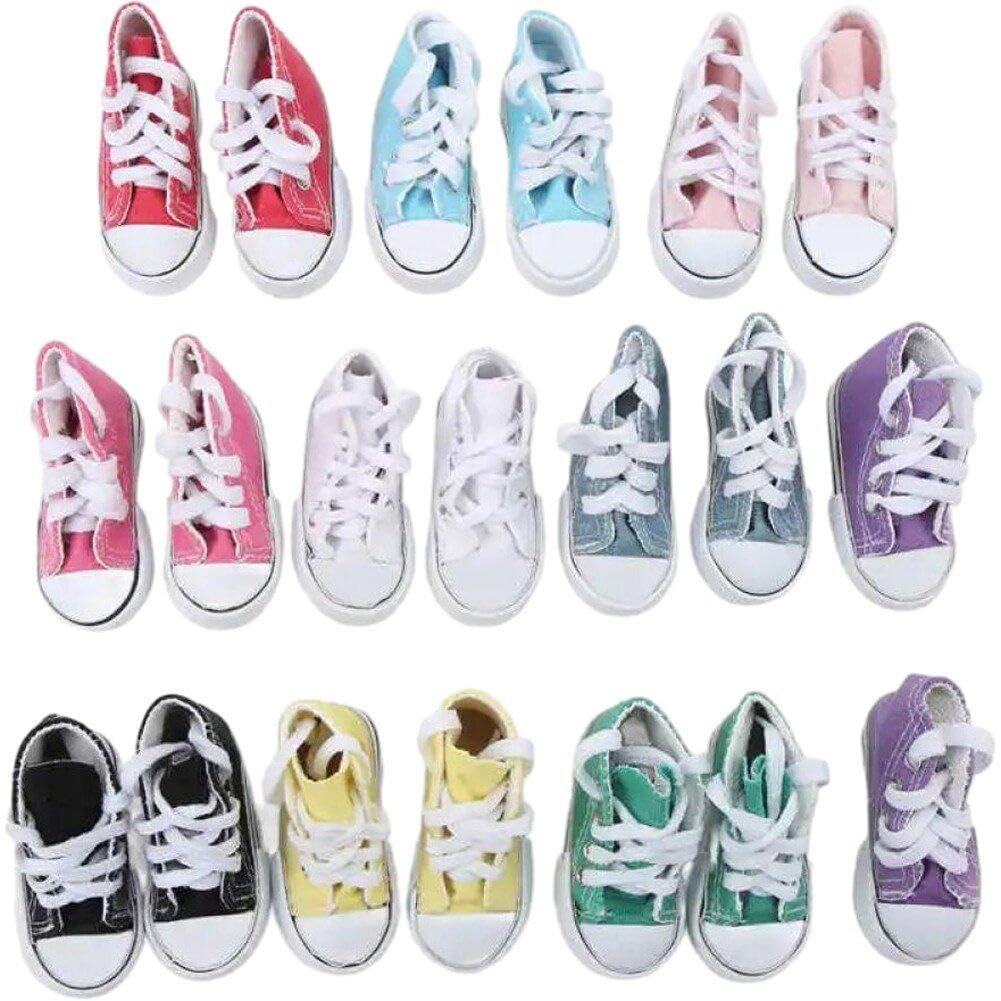 Mini chaussures en tissu antidérapantes pour habiller les petites poupées