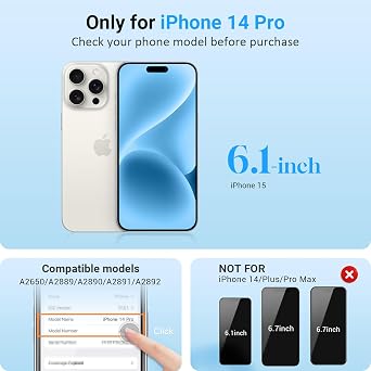 Screen Replacement for iPhone 14 Pro 6.1 FHD LCD Display Touch Digitizer
