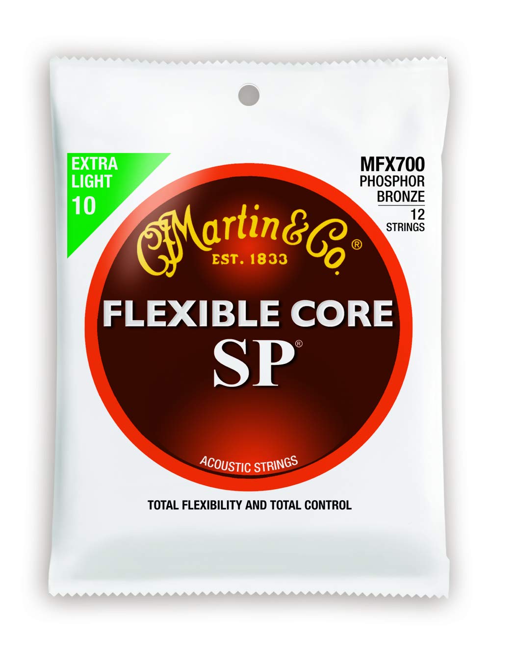 Martin MFX700 "Flex Core Phosphor Bronze" 12-Saiten für Westerngitarre, 010/054