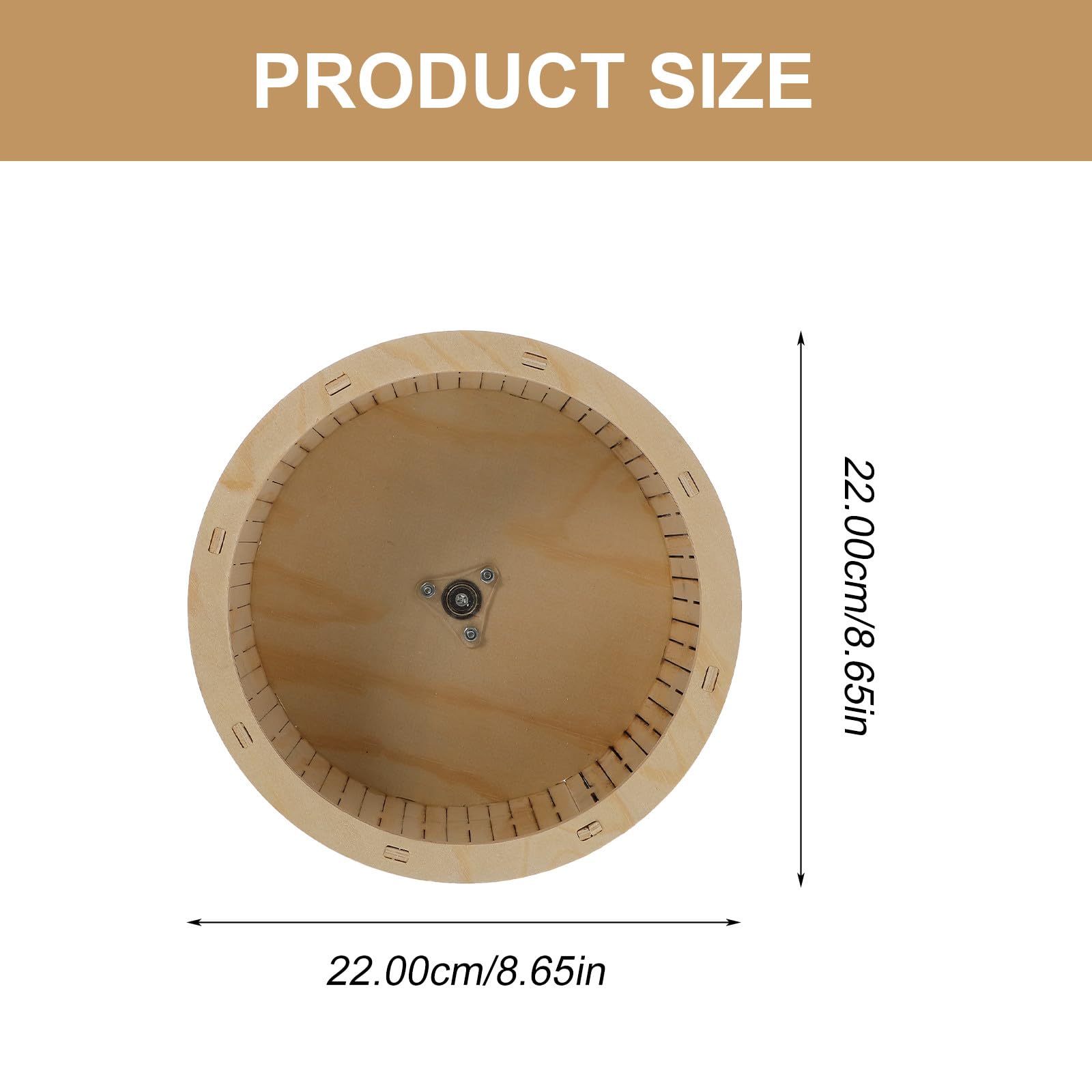 ULTECHNOVO Rueda de Ejercicio Varios Estilos de Madera Proporciona Ejercicio y Previene Mordeduras Jaula, Juguete Silencioso y Duradero Varios Estilos para Hámster y Mascotas Pequeñas