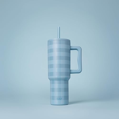 Miniatura 78 de Simple Modern Colección Trek Vaso de 40 fl oz con asa y tapa con popote, botella de agua reutilizable de acero inoxidable, aislada, de viaje, apta