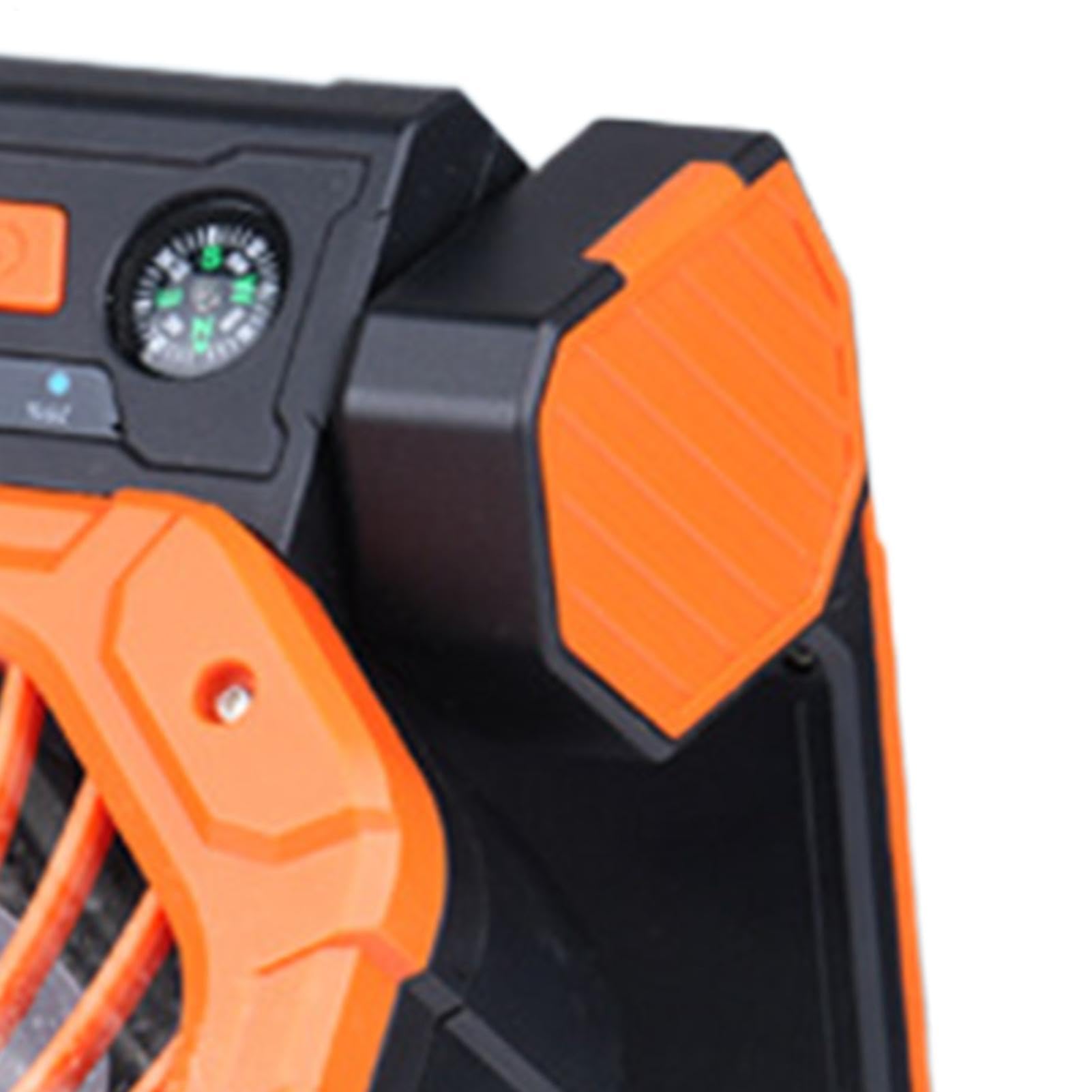 Ventilador Solar Luz LED Pequeña Ajustable Con Temporizador