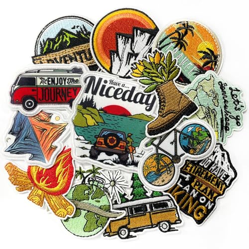 CY Embroidered Applique 13Pcs Outdoor Camping Iron On...