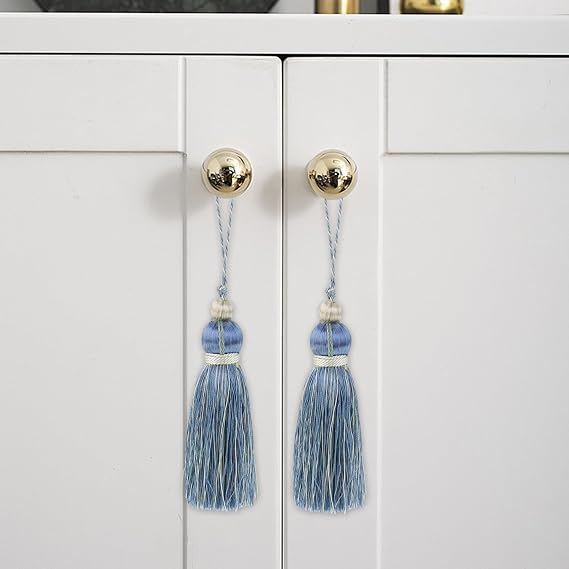 Antrader Tassel Key Tassel with Loops,DIY Accessories for Curtain Jewelry Making and Home Decoration