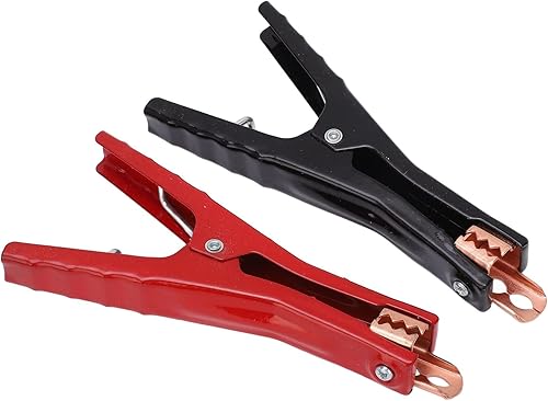 Miniatura 6 de 2 abrazaderas de batería de automóvil, clip de prueba de batería, negro y rojo 400 A, aleación de aluminio, abrazadera de prueba de repuesto para