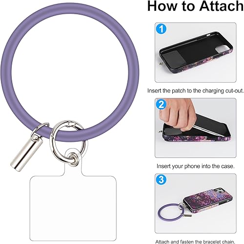 Miniatura 7 de HianDier Funda compatible con iPhone 11 Pro con tarjetero para mujeres y hombres, con pulsera, protector de pantalla y funda para cámara para iPhone