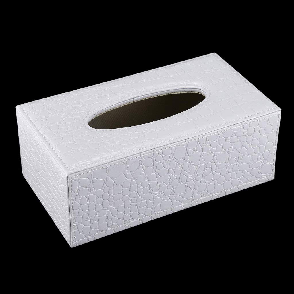 PU Tissu en Cuir Couvercle de boîte, Porte Bureau Boîte Rangement Conteneur for la Maison et