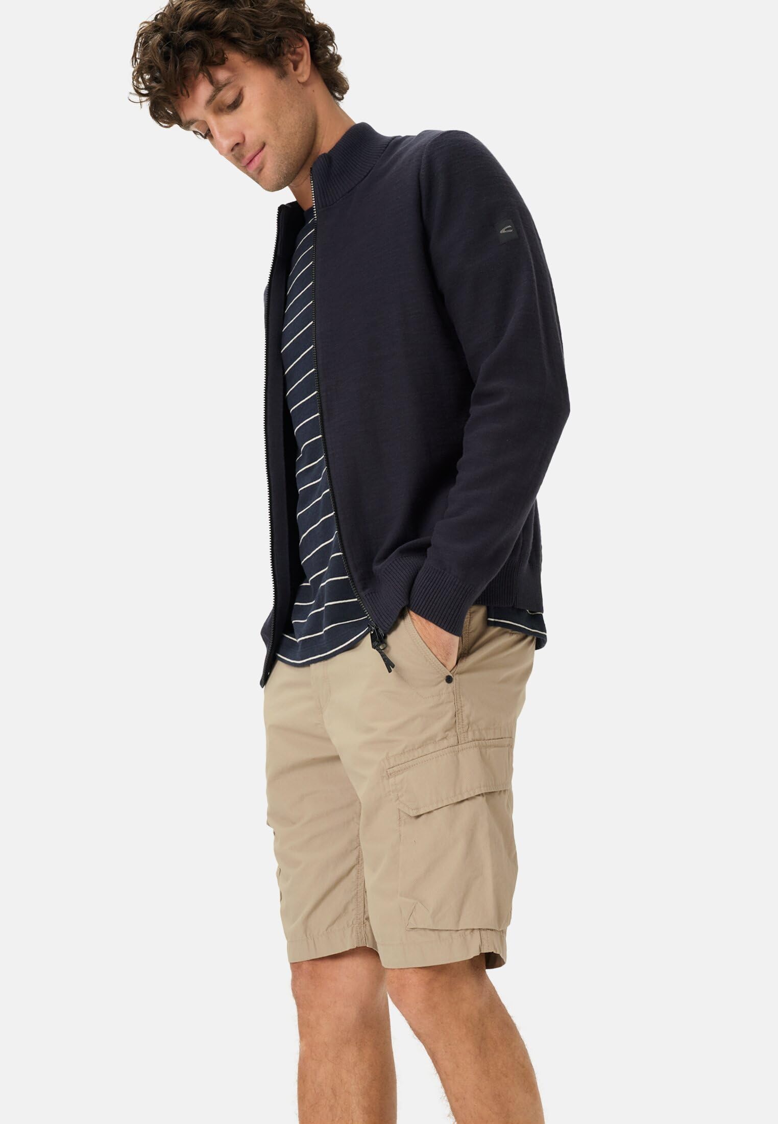 camel active Herren Cargoshorts aus Reiner Baumwolle
