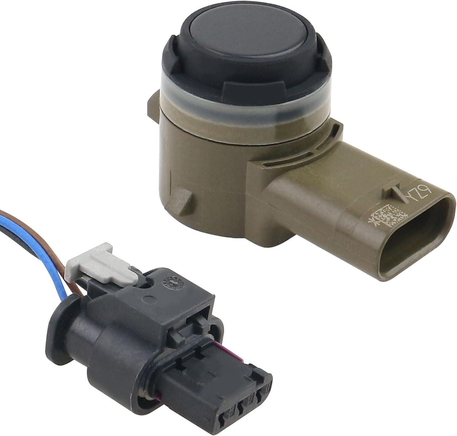 Parking Sensor w/Connector Compatible with 2018-2024 Ford Expedition / 2019-2023 Transit Connect / 2020-2024 Explorer Replace LU5T-15K859-AAW, LU5Z-15K859-AAPTM, JU5Z-15K859-APTM