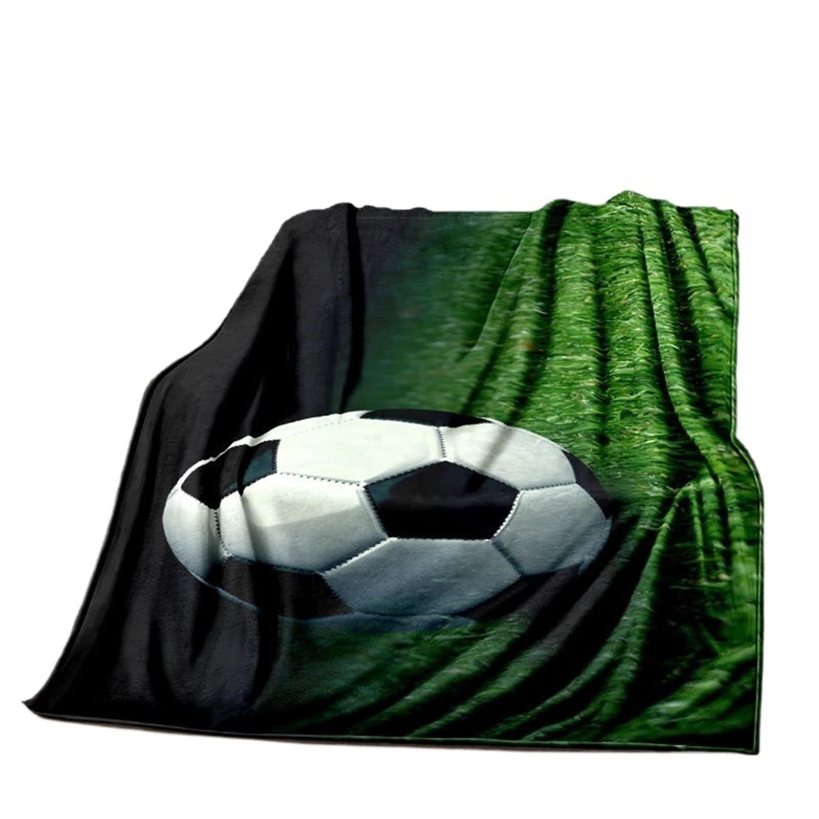 WSQHAO Soccer Ball Football Goal Throw Blanket Soft Blankets Bed Sofa Home Decor for Bed Couch(Color5)