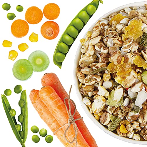 Schecker Trockenfutter für Hunde - Veggie Mix mit Getreide + Gemüse - 3 kg - Barf-Ergänzung oder zum Strecken von Nass- und Trockenfutter