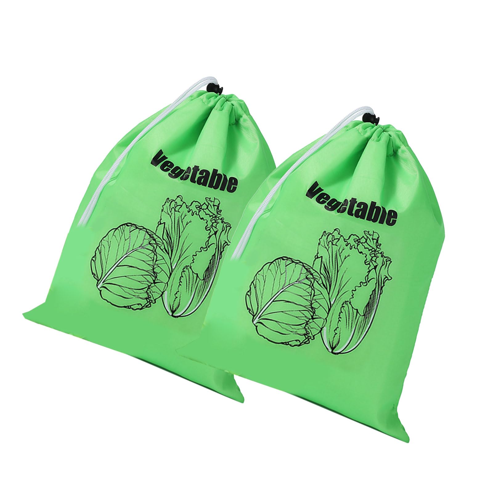 HZBB Grocery Produce Bag with Drawstring Closure Materials for Picnics Refrigerator Use Picnics Food Container
