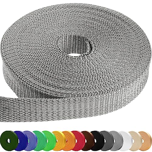 Image of TECEUM 3 /4 inch & 5 /8 inch & 1 inch & 1.5 inch & 2 inch Webbing - 10 25 50 Yards - 40+ Colors - Heavy Duty 1 Inch 1.5 Inch 2 Inch Backpack Straps - Webbing for Outdoors Indoors Crafting DIY